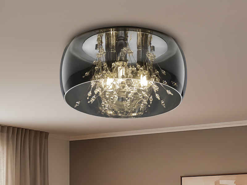 Elegante Beleuchtung mit einer Kristall-LED-Deckenlampe